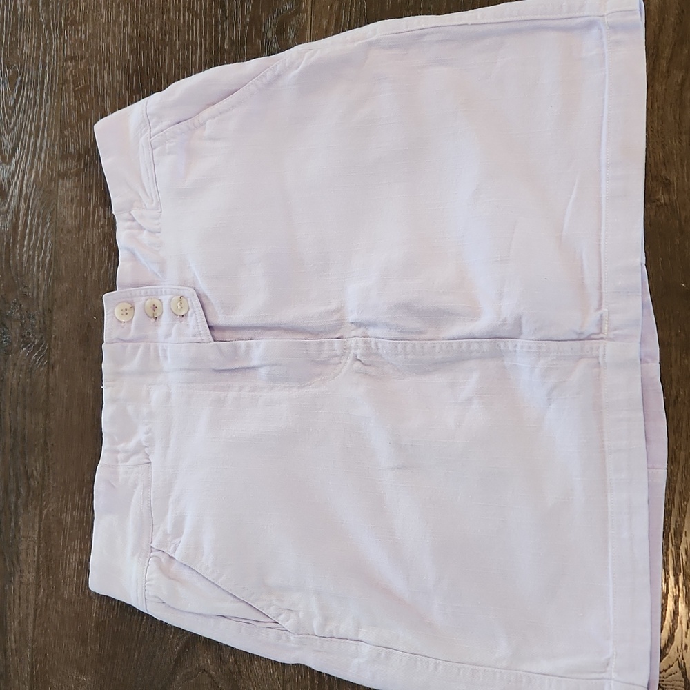 ASTR The Label Lilac Denim Wallace Mini Skirt Large